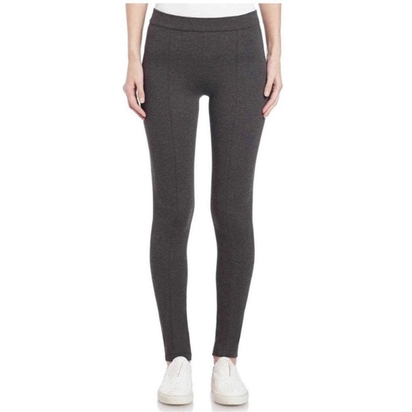 Vince Ponte Knit Seamed Charcoal Gray Leggings Size S - Picture 3 of 10